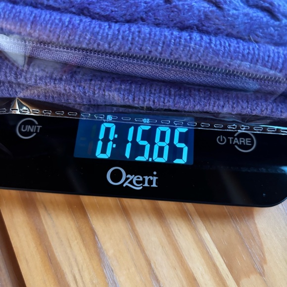 Honor Millburn Purple Cable Knit Zip Cardigan UK M (14-16) Preppy Cottagecore - Picture 13 of 13